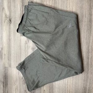 Nike‎ Therma-FIT Boys Sweatpants Gray Fleece Straight Leg Pants XXL 18-20